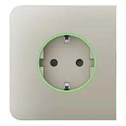 Фронтальна панель Ajax SideCover (smart) [type F] [55] ASP ivory/слонова кістка для розумної розетки Outlet (type F) (26-00358)