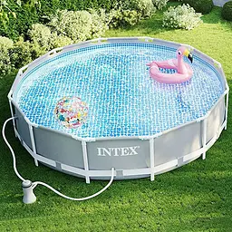 Каркасний басейн з фільтрувальним насосом для очищення води Intex 366 * 76 см - мініатюра 7
