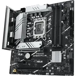 Материнська плата Asus Prime LGA1700, B760M-PLUS, B760, 4xDDR5, Int.Video(CPU), 4xSATA3, 2xM.2, 2xPCI-E 4.0 x16, 1xPCI-E 4.0 x1, Realtek 7.1, Realtek 2.5Gb, 4xUSB3.2/7xUSB2.0, HDMI/DP, MicroATX - мініатюра 4