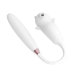 Вакуумний стимулятор клітора з вібрацією B - Series Lyla Viola Dual Purpose білий - мініатюра 2