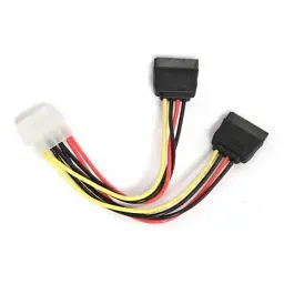 Кабель живлення Molex to 2xSATA power 0.3m Cablexpert (CC-SATA-PSY-0.3M) - мініатюра 2