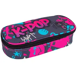Пенал на блискавці CoolPack Campus K-POP black з органайзером для ручок 23x9x5 см (F062036)