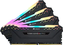 Оперативна пам'ять Corsair 128GB (4x32GB) DDR4 3600MHz Vengeance RGB Pro (CMW128GX4M4D3600C18) Б/В