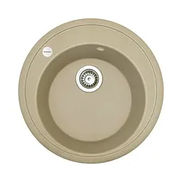 Adamant Набір кухонний Sun, штучний камінь, кругла, без крил, 510x200мм, чаша - 1, врізна, Сахара + змішувач - мініатюра 4