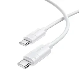 Кабель BOROFONE BX123 Leya 60W silicone charging data cable C to C Білий