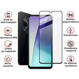 Захисне скло BeCover для Xiaomi Redmi 14C 4G / Poco C75 Black (712320) - мініатюра 3