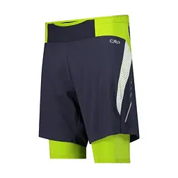 Шорти CMP Men's Two-in-One Running Shorts Lime Green S (1097-32C6747-08NN 46) - мініатюра 2