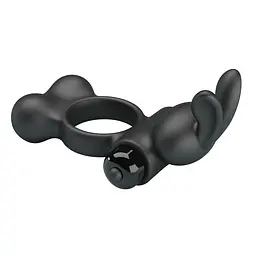 Ерекційне кільце Pretty Love Vibrant Penis Ring Yusuf Black - мініатюра 6