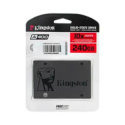 Жорсткий диск 2.5 SSD 240Gb Kingston SSDNow A400 Series SA400S37/240G (2Ch) TLC SATA-III 6Gb/s Rev3.0 зап/чит. - 350/500мб/с