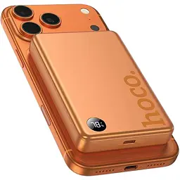 Зовнішній акумулятор Hoco Q34 Clever MagSafe 10000mAh 20W Orange (6942007677455) [174711] - мініатюра 4