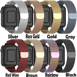 Ремінець BeCover Milanese Style для Xiaomi iMi KW66 (22 mm)/Mi Watch Color/Haylou LS01/Watch S1 Active Black (707743) - мініатюра 2