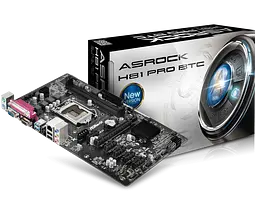 Материнська плата ASRock H81 Pro BTC rev 1.1 LGA 1150 (H81 Pro BTC rev.1.1) Б/В