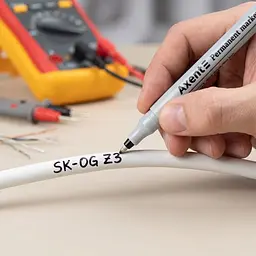 Набір маркерів Axent Permanent 2543-A 0.6 мм чорний 12 шт. (2543-01-A) - мініатюра 4