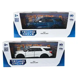 Автомодель - FORD EXPLORER 2023 (перламутрово-білий, блакитний металік) - мініатюра 5