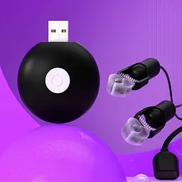 Затискачі для сосків GALAKUin з вібрацією 10 режимів USB Чорні - мініатюра 2