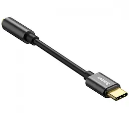 Перехідник Baseus L54 Type-C to 3.5mm (CATL54) Чорний - мініатюра 4