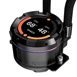 Система водяного охолодження ID-COOLING Space LCD SL360 XE Black - мініатюра 6