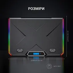 Охолоджувальна підставка для ноутбука GamePro Black (CP890) - мініатюра 12
