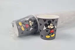 Склянки паперові одноразові, 110 мл, MICKEY MOUSE, 50 штук, для гарячих і холодних напоїв - мініатюра 2