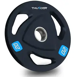 Диск олімпійський THUNDER 20 кг (OLYMPIC-PLATE-20KG)