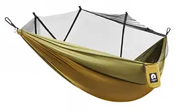 Гамак туристичний Mountain Goat 270 x 140 см з москітною сіткою, одномісний, підвісний Olive (P-5905973403153)