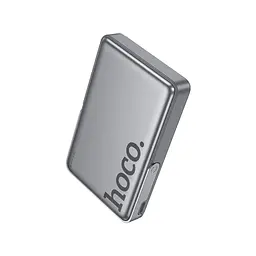 Батарея універсальна HOCO 10000mAh Sunlight PD/20W Magnetic with stand Metal Grey (Q36A / 714987) - мініатюра 5