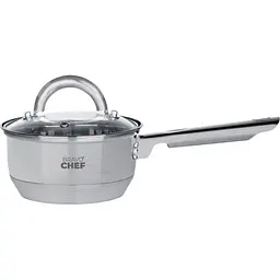 Ківш Bravo Chef з кришкою, 14 см, 1,15 л, сірий (BC-4001-14)