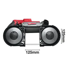 Пила стрічкова акумуляторна MILWAUKEE, M18 CBS125-502C (зарядний пристрій М12-18 FC, 2 акумулятори М18 В5 5А·год, кейс) - мініатюра 7