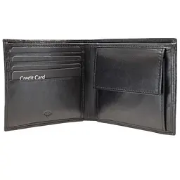 Портмоне чоловіче шкіряне Semi Line RFID Black (P8267-0) - мініатюра 3