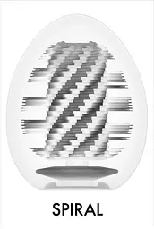 Мастурбатор яйце Tenga Egg Hard Boiled Spiral білий - мініатюра 4