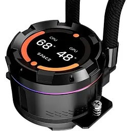 Система водяного охолодження ID-COOLING Space LCD SL240 XE Black - мініатюра 5