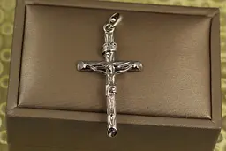 Хрестик Xuping Jewelry хрестик з краями зруб 4 см сріблястий