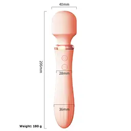 Вібратор двосторонній Мікрофон Рожевий B2115-1 - мініатюра 3