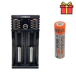 Зарядний пристрій LiitoKala Lii-202, двоканальний + акумулятор GreeLite 18650 Li-ion 5800 mAh - мініатюра 2