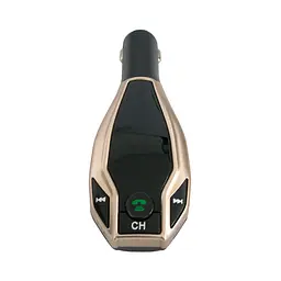 Автомобільний трансміттер FM MOD. X7 BT модулятор Bluetooth Золотий, ФМ модулятор в машину (ST) - мініатюра 4