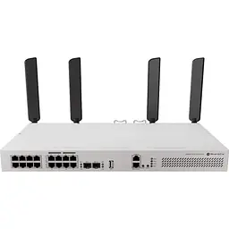 Комутатор MikroTik CRS418-8P-8G-2S+5axQ2axQ-RM, 17xGig Eth ports (8 with 802.3af/at PoE-out support) (CRS418-8P-8G-2S+5axQ2axQ-)