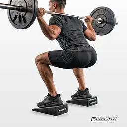 Клиновий блок для присідань Easyfit (клин-платформа для розтяжки, йоги) - мініатюра 10