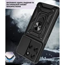 Чохол до мобільного телефона BeCover Military Motorola Moto G86 Black (715037) - мініатюра 4