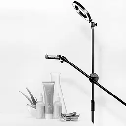 Штатив з кільцевої лампою Gelius Pro Portable Tripod Kit LED Stork GP-PT-002 - мініатюра 5
