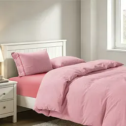 Комплект постільної білизни Полуторний Lovely Svi (120 г/м2) варена бавовна - Червона смужка - мініатюра 3