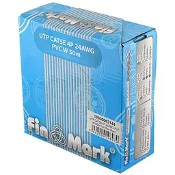 Кабель мережевий FinMark UTP 50м CAT5e 4P 24AWG PVC W Pull Box (163144) - мініатюра 2