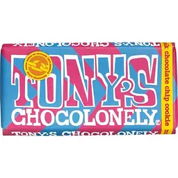 Шоколад Tony's Chocolonely Milk Chocolate Chip Cookie з печивом 180 г