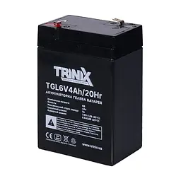 Акумуляторна батарея гелева 6В 4Аг Trinix TGL6V4Ah/20Hr GEL (44-00071)