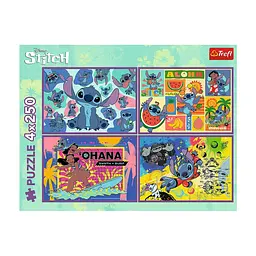 Пазл Trefl Lilo&Stitch Дивовижний Стіч 4х 250 елементів (5900511133110) - мініатюра 6