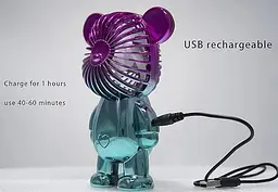 Портативний міні-вентилятор Simple Style Fan • Ручний USB-вентилятор Simple Style Fan для дому, офісу, прогулянок і поїздок - мініатюра 2
