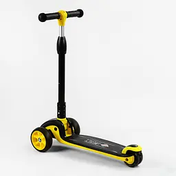 Самокат Best Scooter 24х58х67-77 см чорно-жовтий 000231614 - мініатюра 4