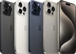 Смартфон Apple iPhone 15 Pro 128 GB White Titanium [MTUW3] [92602] - мініатюра 6