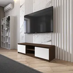 Тумба під телевізор Vays R-14, з відкритою нішею, ЛДСП, 140×40×40 см - для вітальні та спальні, під ТВ - мініатюра 7