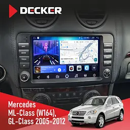 Штатна магнітола Mercedes-Benz ML-Class (W164) 2005-2011 Decker D9-006 4x64, 4G Decker (НФ-00003714) - мініатюра 2