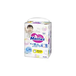 Підгузки Merries Трусики Super Jumbo L (9-14 кг) 44 шт. (4901301425874) - мініатюра 7